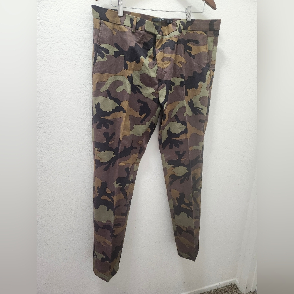 New Authentic Valentino Cargo Camo‎ Pants  Made in Italy S54 W40